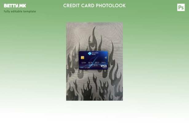 модерен стил Нигерија Keystone Bank виза класичен шаблон за фото изглед на карти